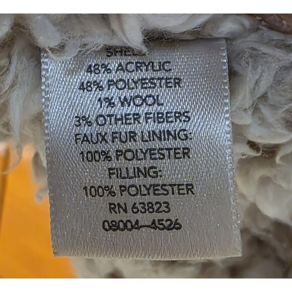 Christopher & Banks Plaid Vest Size Large Plaid Blue Brown Sherpa Lined Snaps - Picture 4 of 10